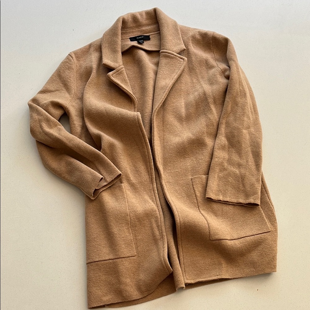 J. Crew Camel Knit Cardigan